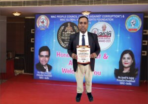 Dr. Bhasker Sharma Receives Gandhi Sewa Ratna Award 2021