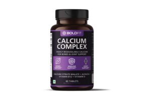 Boldfit calcium complex supplement 1000 mg with alfalfa for women and men