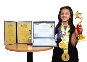 Rutva, a 7-year-old Indian, UAE resident created two World Records in two languages (English and Arabic) in one attempt