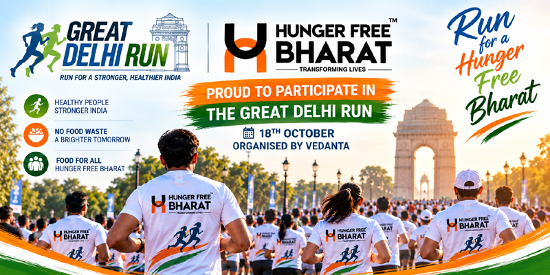 Hunger Free Bharat Delhi Run Poster